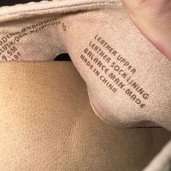 EARTH , LEATHER size 9.5 Modena-Marigold Criss-cross Strap Slide Blush-Pink - Picture 6 of 6